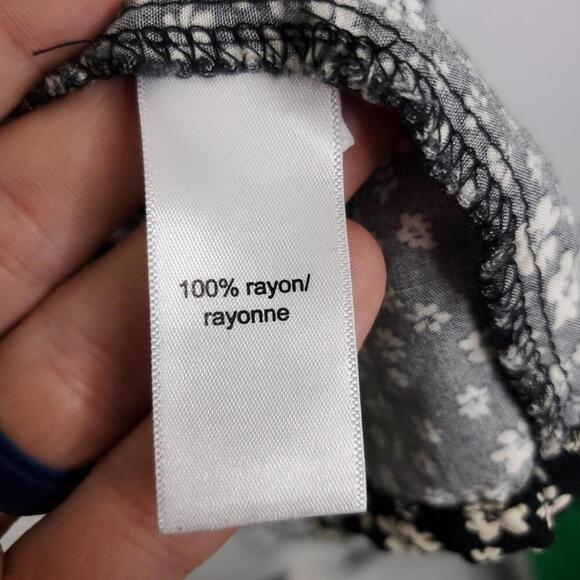 Maurices Top Womens XXL Kimono Pull On Daisy FLorals Spring Peplum Waist Casual - Picture 7 of 12